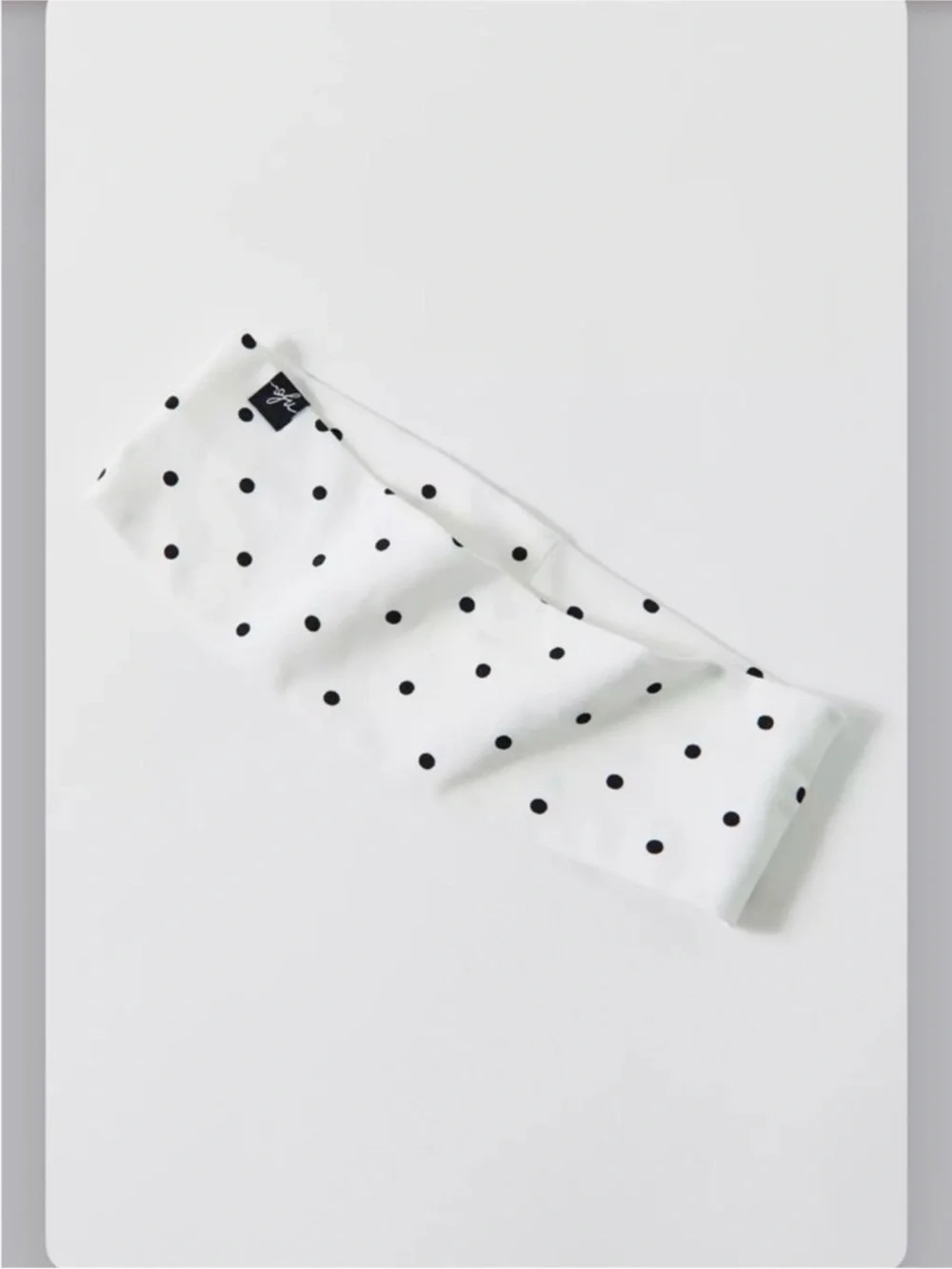 Urban Outfitters White and Black Polka Dot Headband